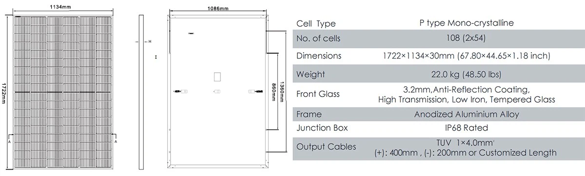 jinko solar 405 watt size jinko solar 405 watt size