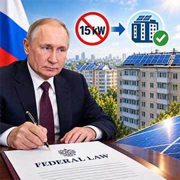 Putin bỏ quy tắc 15 kilowatt ngăn chặn năng lượng mặt trời ở các khu chung cư...