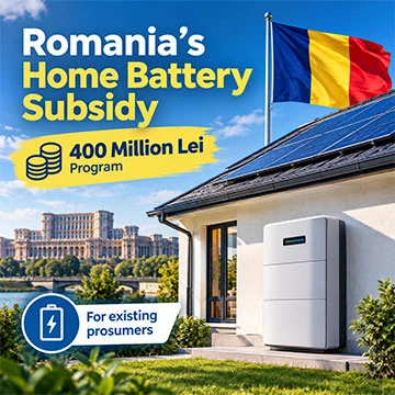 Trợ cấp pin gia đình mới của Romania: Chương trình 400 triệu Lei, dự kiến r...